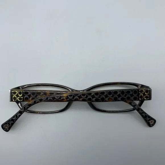 Coach HC6001 Emily Rectangle Frame Dark Tortoise Glasses - Picture 9 of 10